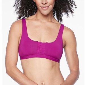 Athleta Adriata Bikini Top Fuchsia Purple Scoop